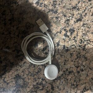 White Magnetic Apple Watch Charging Cable